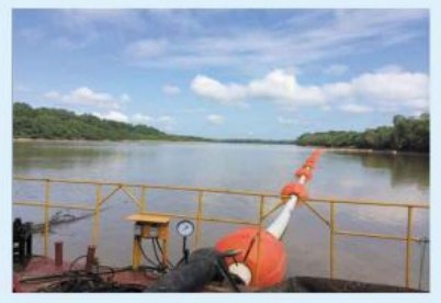 Workboat on the Neil River during dredging.