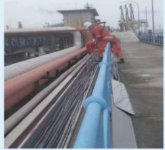 Pipe and tray route at Tuas Power Generation.